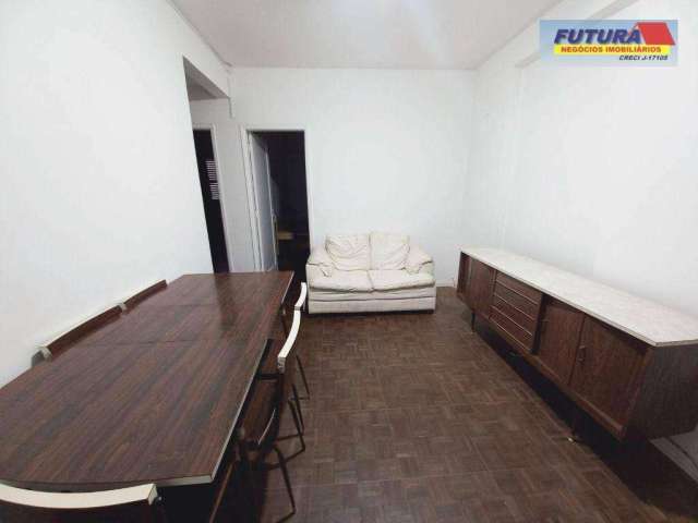 Apartamento com 2 dormitórios para alugar, 55 m² por R$ 1.800,00/mês - Itararé - São Vicente/SP