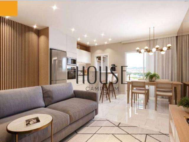 Apartamento com 2 dormitórios à venda, 71 m² por R$ 633.000,00 - Condomínio Concetto Campolim - Sorocaba/SP