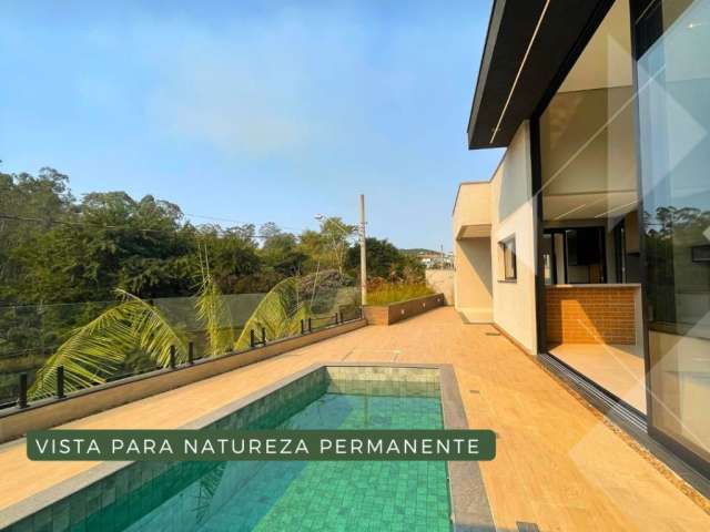 Linda casa térrea 3 suítes, acabamento alto padrão, vista permanente para natureza condomínio Mosaico Essence