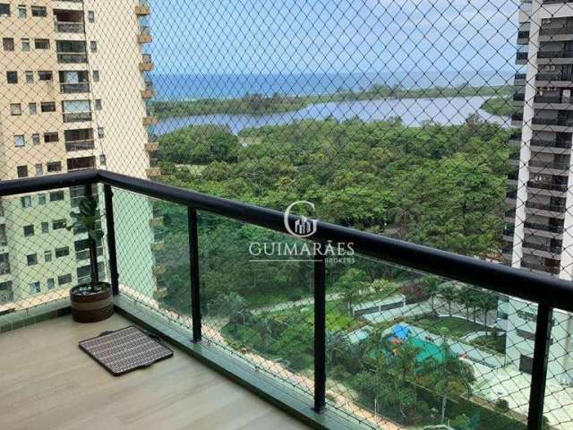 Apartamento com Vista para o Mar e Lagoa na  Barra da Tijuca - 3 Quartos