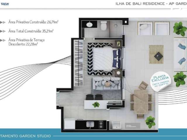 Apartamento com 1 quarto à venda na Reinaldino Schaffenberg de Quadros, 201, Cristo Rei, Curitiba, 26 m2 por R$ 416.799