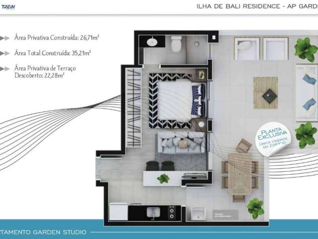 Apartamento com 1 quarto à venda na Rua Reinaldino Schaffenberg de Quadros, 201, Alto da Rua XV, Curitiba, 26 m2 por R$ 416.799