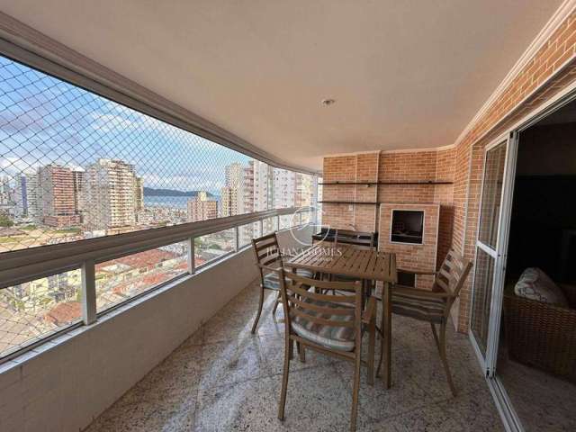 Apartamento com 4 dormitórios à venda, 168 m² por R$ 840.000 - Aviação - Praia Grande/SP