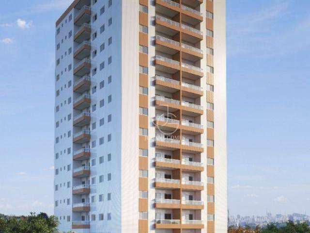 Apartamento com 2 dormitórios à venda, 58 m² por R$ 429.000 - Vila Guilhermina - Praia Grande/SP