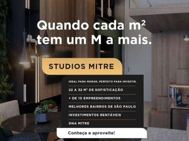 Studios 27m² o m² mais baixo próximo metrô Alto do Ipiranga/SP