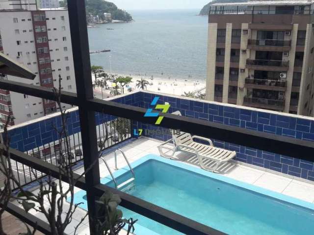 Cobertura com Vista Mar e Piscina, Itararé, São Vicente