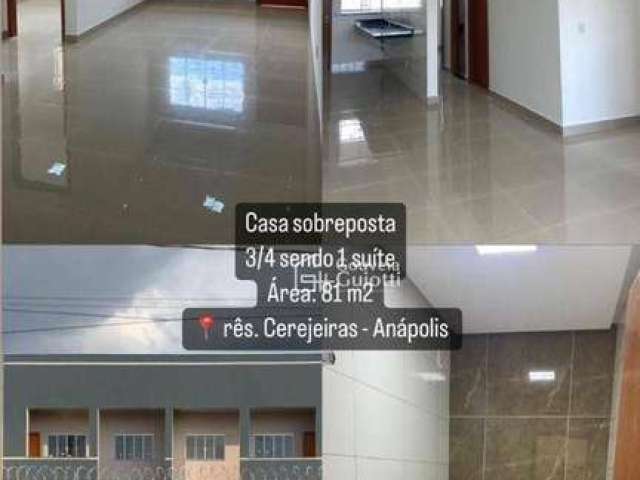 Casa sobreposta com 3 dormitórios à venda, 81 m² por R$ 236.000 - Residencial Cerejeiras - Anápolis/GO