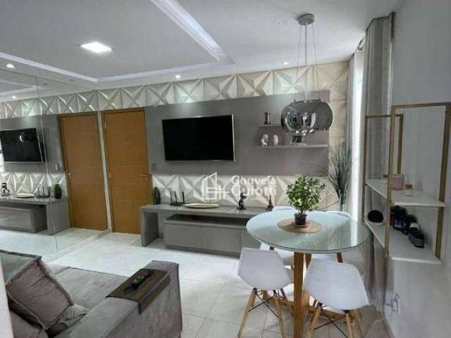 Apartamento com 2 dormitórios à venda, 50 m² por R$ 215.000,00 - Residencial Itatiaia - Anápolis/GO