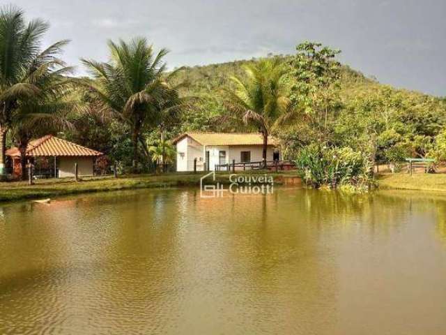 Chácara de 4 Alqueires com Rio das Almas a 20m, Chalé e Casa Sede a 18 km de Pirenópolis