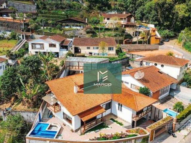 Casa com 4 dormitórios, 382 m² - venda por R$ 2.300.000,00 ou aluguel por R$ 9.868,75/mês - Parque São Luiz - Teresópolis/RJ