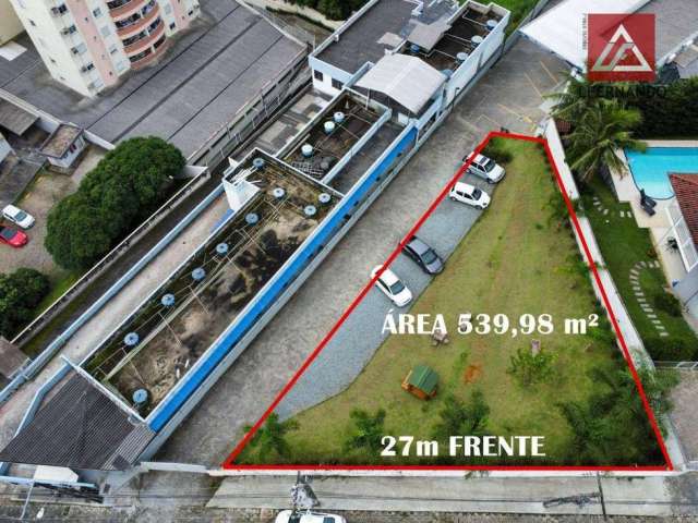 Terreno à venda, 539 m² por R$ 431.984,00 - Água Verde - Blumenau/SC