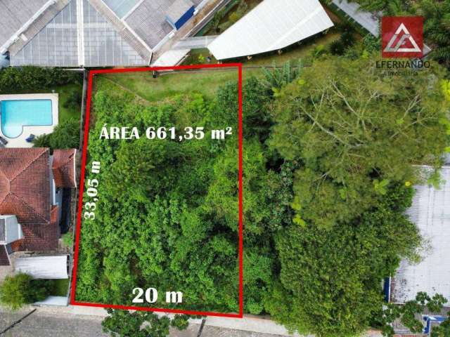 Terreno à venda, 661 m² por R$ 539.080,00 - Água Verde - Blumenau/SC