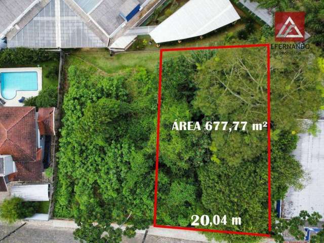 Terreno à venda, 677 m² por R$ 542.216,00 - Água Verde - Blumenau/SC