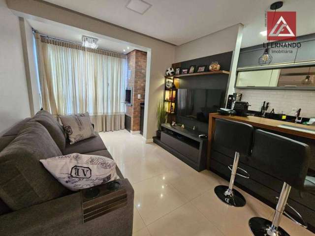 Apartamento com 2 dormitórios, sendo 1 suíte à venda, 64 m² por R$ 680.000 - Victor Konder - Blumenau/SC