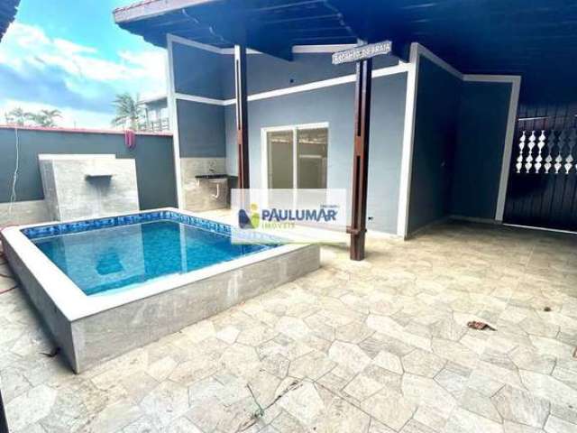 Casa com 3 dorms, Balneário Jussara, Mongaguá - R$ 495 mil, Cod: 832402