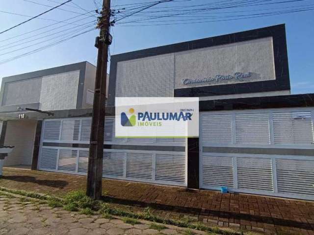 Sobrado de Condomínio com 2 dorms, Balneário Itaóca, Mongaguá - R$ 320 mil, Cod: 832355