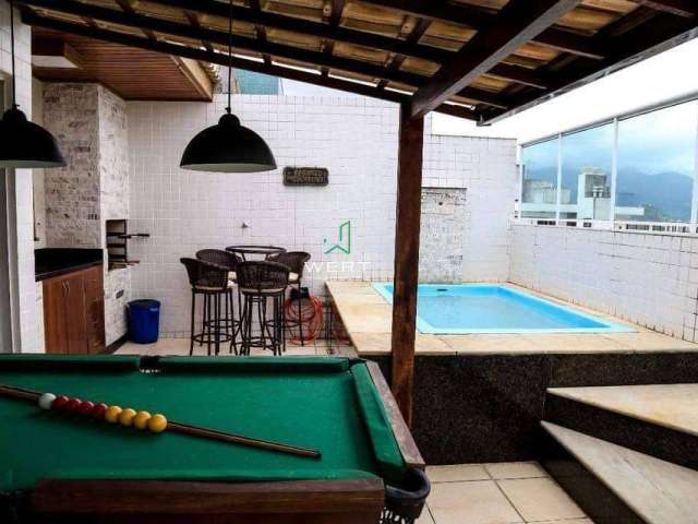 Cobertura à venda em excelente localização na Taquara com piscina, 150 m2.