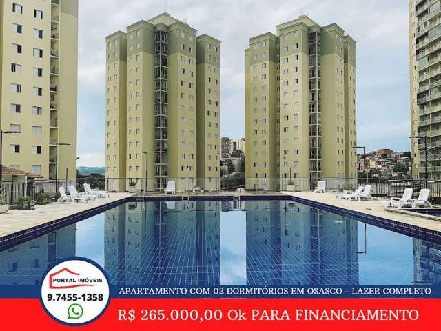 Apartamento Com 02 Dormitorios Em Osasco - Vila Quitauna