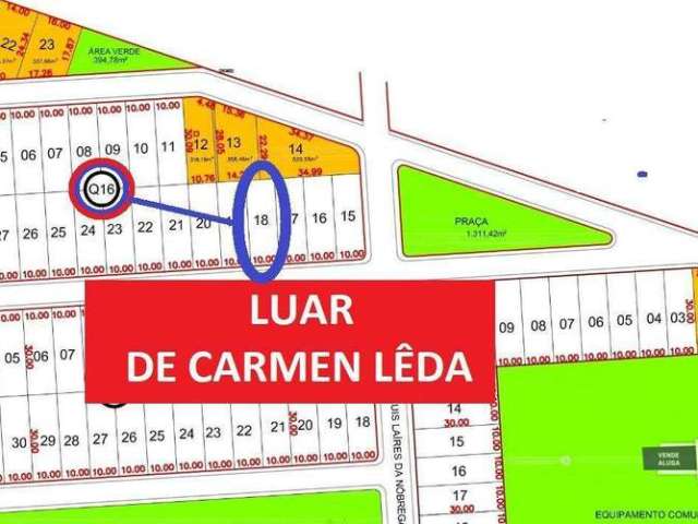 Terreno à venda, 300 m² por R$ 40.000,00 - Lot. Luar de Carmem Leda - Patos/PB