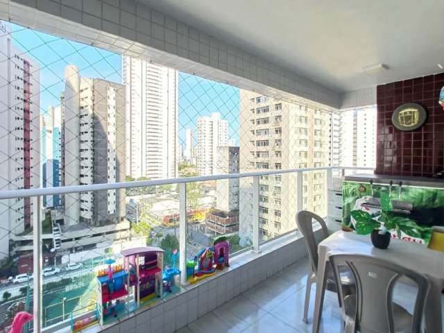 Apartamento com excelente localização no bairro de Boa Viagem, com 89,34m² de área útil