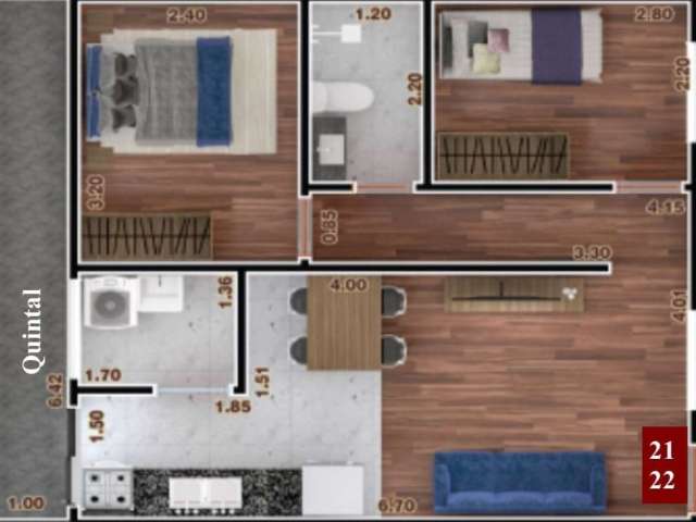 Apartamento com 2 quartos à venda na Rua São Januário, 131, Parada Inglesa, São Paulo por R$ 430.000