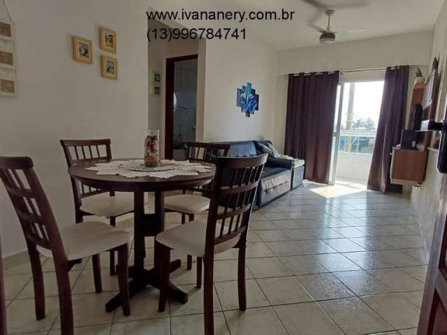 Lindo apartamento 1 quarto, totalmente mobiliado com sacada, prédio frente mar-Jd. P Gde - Mongaguá