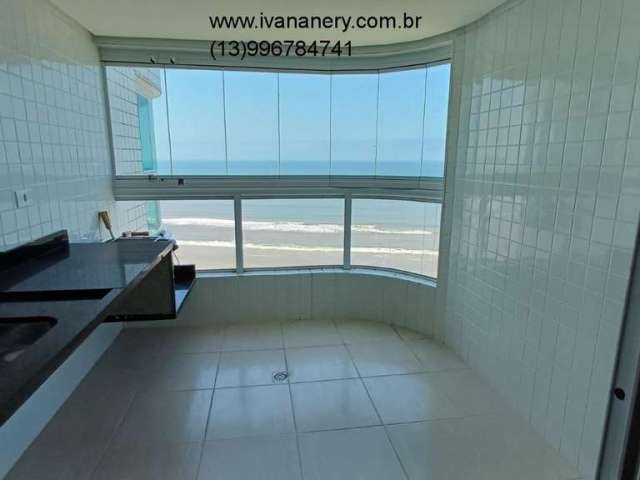 Apartamento frente ao mar, 2 quartos, varanda gourmet - Jd. Santa Eugênia - Mongaguá