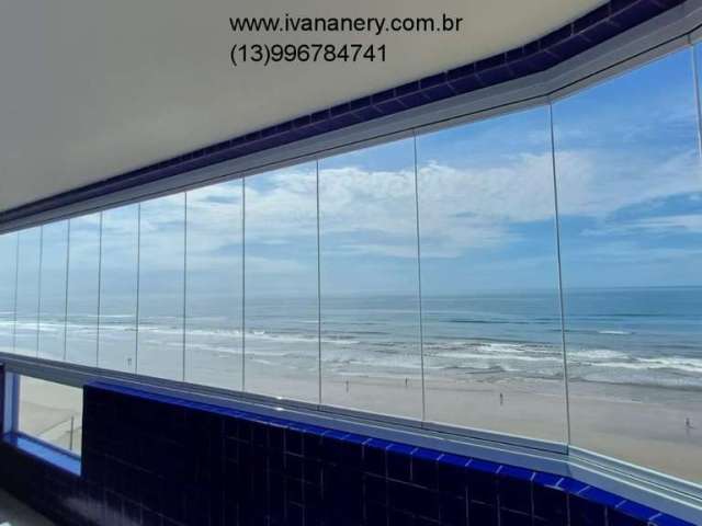 Lindo apartamento, frente mar, 2 suítes, mobiliado - Jd. Marina  - Mongaguá