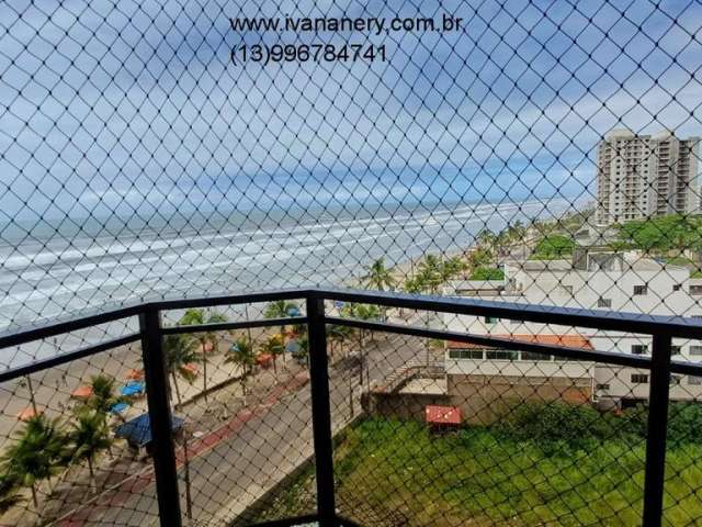 Apartamento 2 quartos, mobiliado, prédio frente mar-Jd Santa Eugênia - Mongaguá