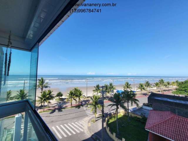 Lindo apartamento , prédio frente ao mar, 2 quartos, semimobiliado, Jd. Sta. Eugênia -Mongaguá