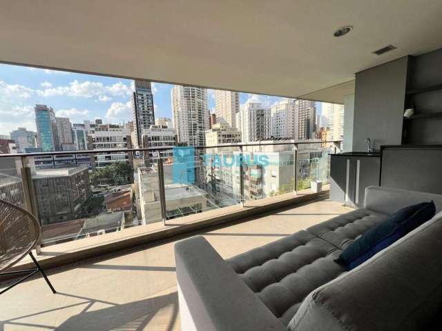 Apartamento para venda ou locação, 1 dormitório, 2 vagas, 110m², Vila Nova Conceição.