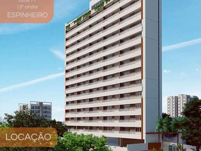 Apartamento para Locação em Recife, Espinheiro, 1 dormitório, 1 suíte, 1 banheiro, 1 vaga