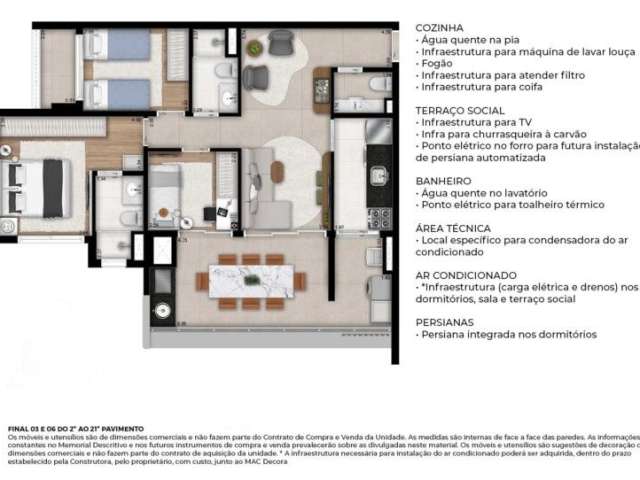 Apartamento de 88m² com 3 dormitórios e suíte!