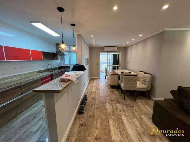 Apto 3 dorm(s), sendo 1 suíte, Alto padrão,   Varanda Gourmet, Mobiliado, 120 m² - Aviação - Praia Grande/SP