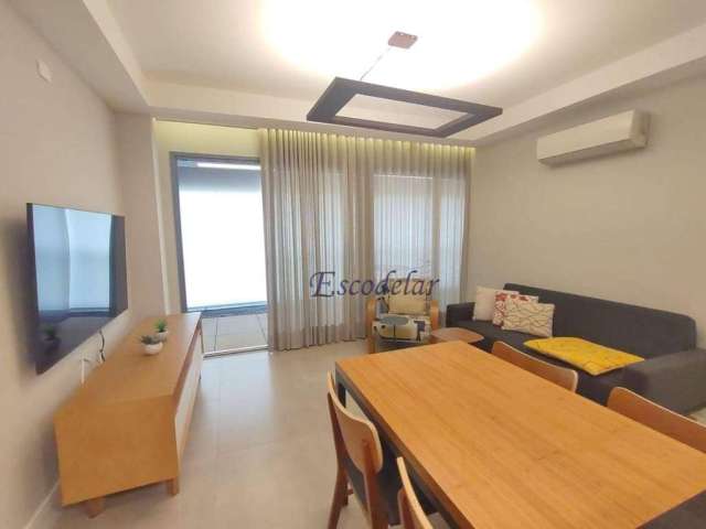 Apartamento com 1 dormitório para alugar, 64 m² por R$ 7.662,00/mês - Brooklin Paulista - São Paulo/SP