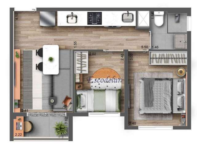 Apartamento com 2 dormitórios à venda, 69 m² por R$ 1.012.825,50 - Pompeia - São Paulo/SP