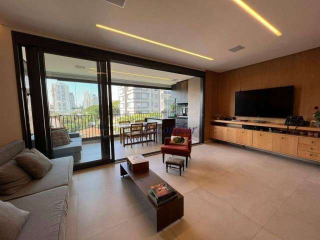 Apartamento com 3 dormitórios à venda, 123 m² por R$ 3.180.000,00 - Campo Belo - São Paulo/SP