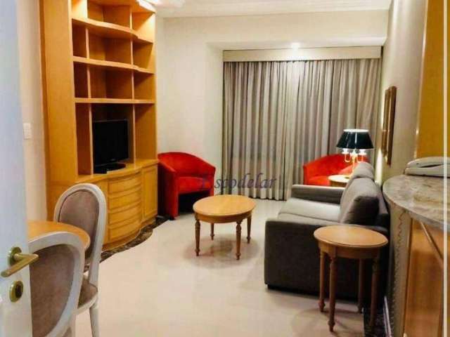 Apartamento com 1 dormitório para alugar, 34 m² por R$ 5.400,00/mês - Moema - São Paulo/SP