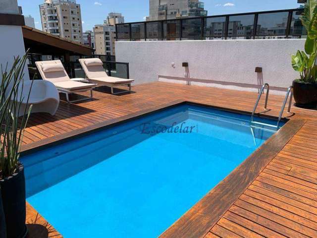 Cobertura Mobiliada - com 4 dormitórios/3suítes  à venda, 364 m² por R$ 4.900.000 - Moema - São Paulo/SP