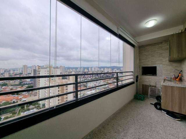 Apartamento com varanda gourmet, 3 dormitórios e 3 vagas à venda, 116 m² por R$ 1.200.000 - Santana - São Paulo/SP