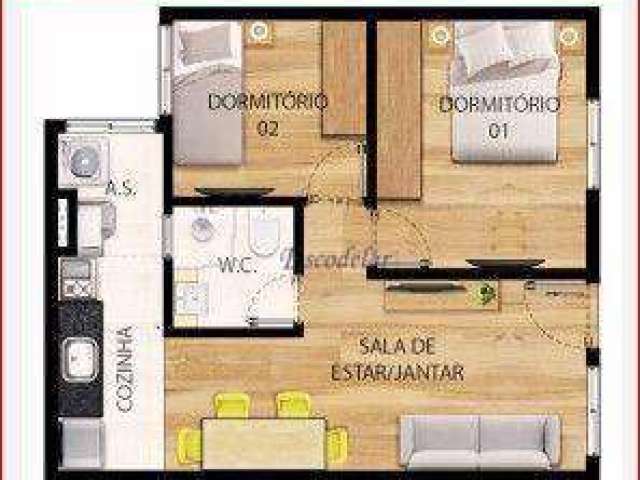 Apartamento Garden à venda, 42 m² por R$ 345.000,00 - Vila Nova Mazzei - São Paulo/SP