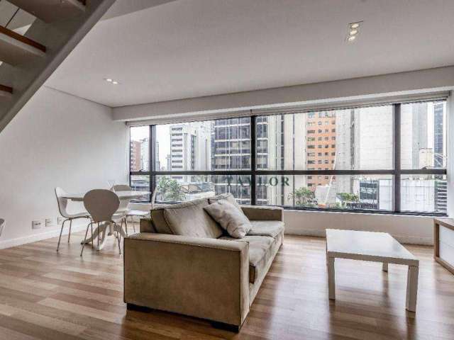 Apartamento Duplex com 1 dormitório, 63 m² - venda por R$ 1.350.000,00 ou aluguel por R$ 8.231,17/mês - Vila Olímpia - São Paulo/SP