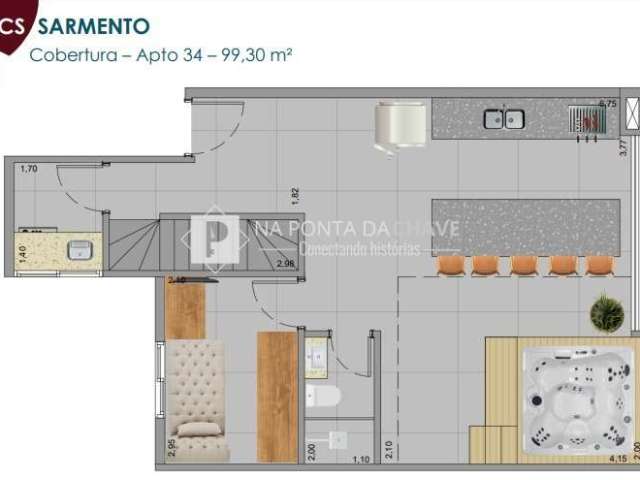 Cobertura com 3 quartos à venda na Rua Sarmento de Beires, 220, Centro, São Bernardo do Campo por R$ 1.130.000