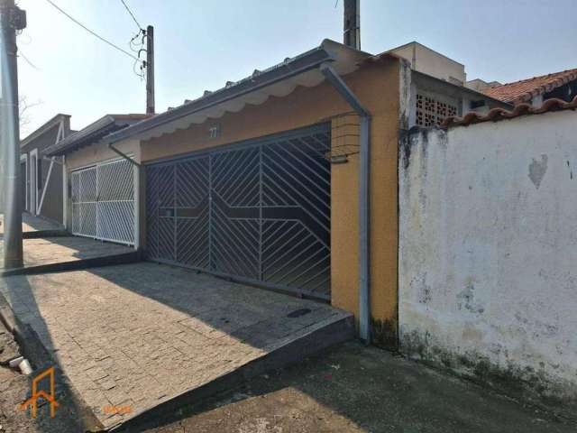 Casa térrea à venda com 2 dormitórios, 1 banheiro, garagem coberta para 2 carros e moto, com 109,93 m², no bairro Vila Nova Cintra - R$ 350.000,00.