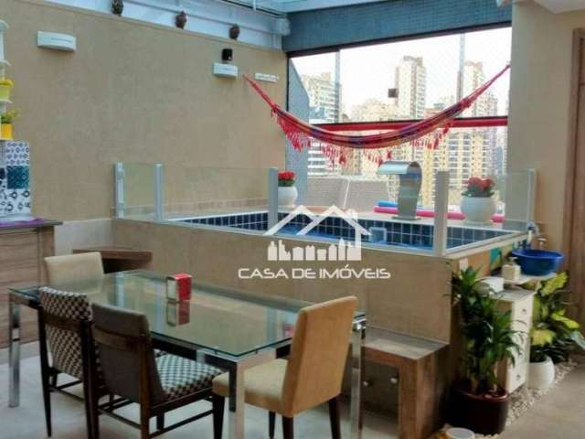 Vende cobertura, 145m², com piscina e churrasqueira na Vila Andrade.