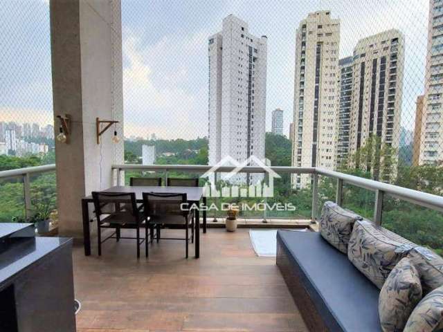 Vende lindo apartamento de 97m² com 2 dormitórios e pé direito duplo no Panamby