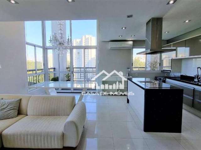 Vende apartamento duplex com 104m², mobiliado, no Panamby.