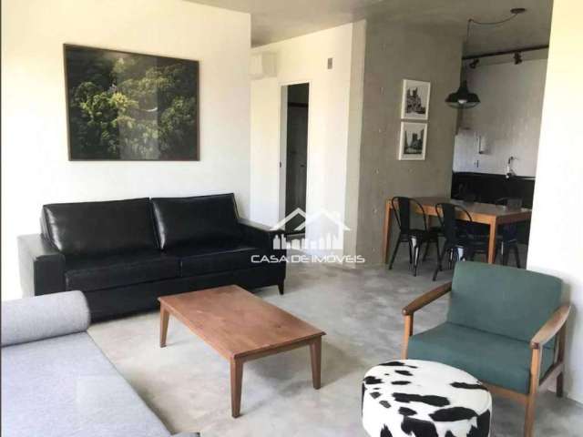 Vende apartamento com 71m², 1 dormitório e 1 vaga, prédio novo, no Panamby.