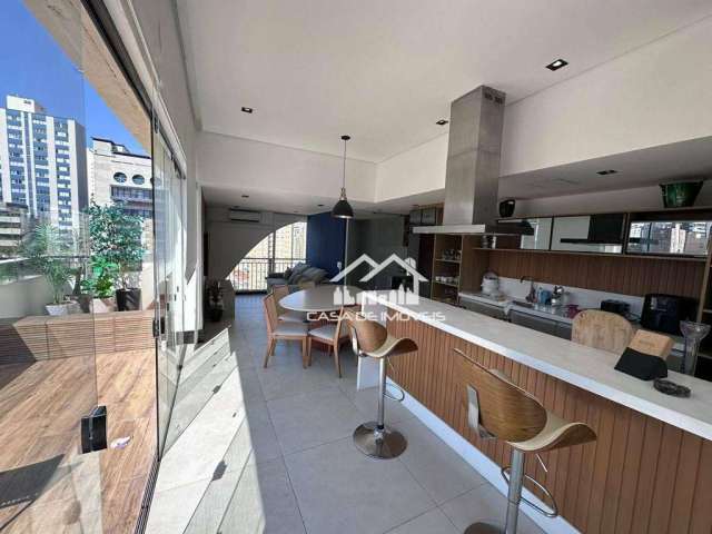 Vende ou aluga linda cobertura, 217m², 3 suítes, 4 vagas, na Vila Mariana