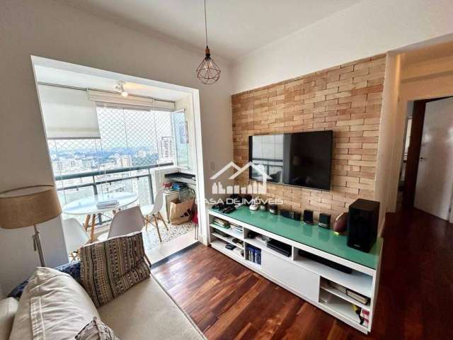 Vende apartamento de 51m², com 2 dormitórios, varanda e 1 vaga, na Vila Andrade